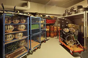 Villette: Instrument storage, Education Centre, Philarmonie