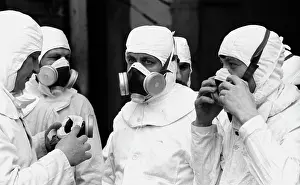 Efforts: Insulation?workers team at Chernobyl Nuclear Power