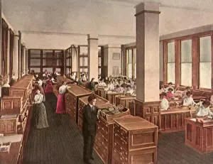 Desks: Insurance Office Scene
