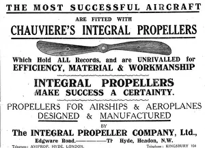 Integral: Integral Propellers For Aeroplanes & Airships