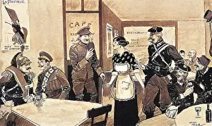 Mckie: Inter-Allied Fraternisation - Paris Cafe - WW1