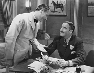 Persuasive: Interaction between two businessmen