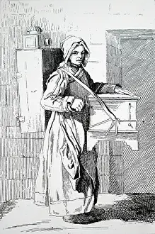Grinder: Intererant organ grinder and magic lantern girl
