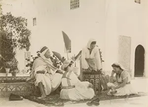 Tanger: Interieur view of a moorish house. Algiers
