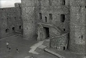 Harlech: Interior of the 13th century Harlech Castle, Gwynedd, Wales