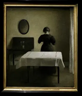 Furnished: Interior, 1898, by Vilhelm Hammershoi