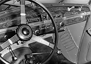 Motorcar: Interior of an Audi 920, 1939
