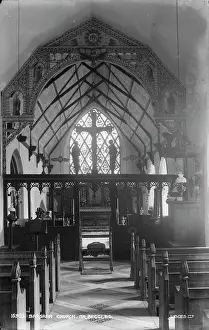 Pews: Interior of Barsham Church