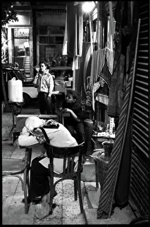 Bazaar: Interior of Bazaar - night time, Cairo, Egypt