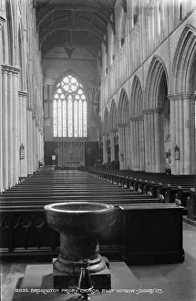 Font: Interior of Bridlington Priory Church