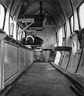 The interior of a British air ambulance