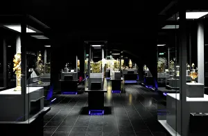 Showcase: Interior of Catharijneconvent Museum. Utrecht