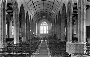 Chard: Interior of Chard Parish Church