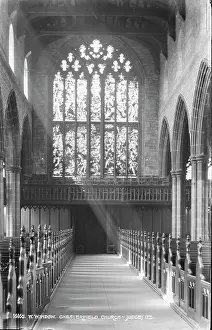 Pews: Interior of Chesterfield Church