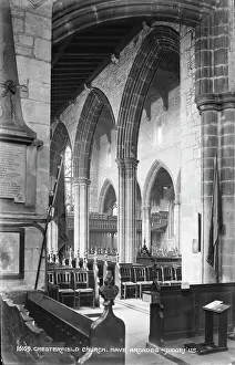 Derbyshire: Interior of Chesterfield Church