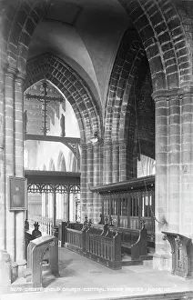 Pews: Interior of Chesterfield Church