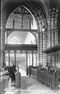 Pews: Interior of Chesterfield Parish Church