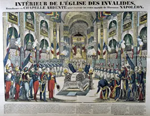 Invalides: Interior of the church of Les Invalides, Paris