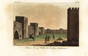 Menelaus: Interior of a city built in Cyclopean masonry