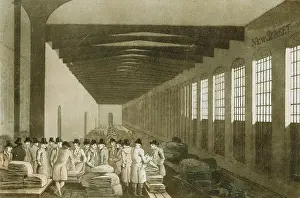 Merchants: Interior of the Cloth Hall, Leeds, one of the