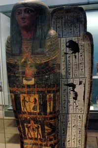 Protect: Interior coffin of Hor. Egypt