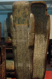 El Bahari: Interior coffin of Hor. Egypt