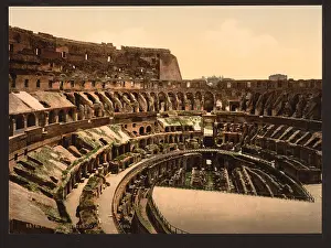 Coliseum: Interior of Coliseum, Rome, Italy