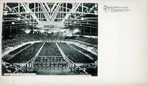 Kansas: Interior of Convention Hall, Kansas City, Missouri, USA