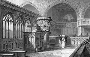 Gill Stoker: Interior, Dartmouth Church, Devon