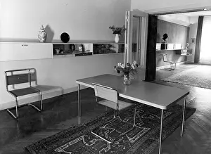 Furnishings: Interior decoration in Bauhaus style created by Marcel Breue