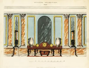 Regency Style: Interior decoration: Roman