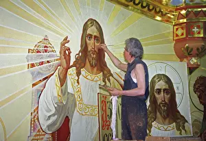 Paints: Interior decorations of Christ the Saviour Cathedral, 1999