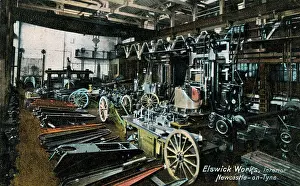 Elswick: The interior of the Elswick Works, Newcastle-upon-Tyne