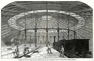 Accommodates: Interior of the engine house at Camden Town 1847