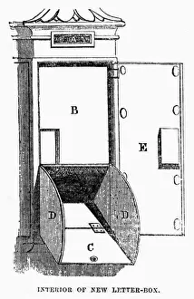 Farringdon: Interior of first postbox, London