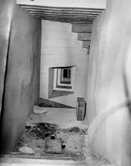 Impregnable: Interior of a German concrete bunker on the Atlantic