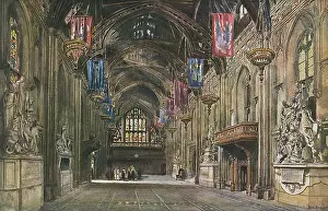 Buttresses: Interior of the Guildhall, London