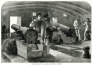 Communard: Interior of the Gun-Boat La Commune'; Paris Commune 1871