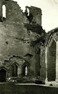 Goodrich: Interior of hall, Goodrich Castle, Herefordshire