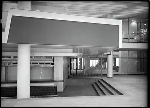Harker: Interior of hall's foyer - 28ft level, view towards the bar