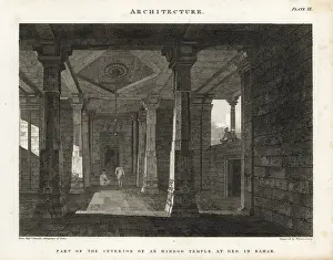 Longman: Part of the interior of a Hindu temple at Deo in Bahar