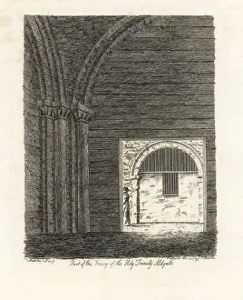 Aldgate: Interior of the Holy Trinity Priory, Aldgate, London, 1807