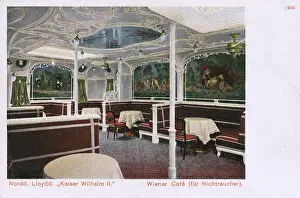 Norddeutscher: Interior of The Kaiser Wilhelm II ocean liner (2/4)