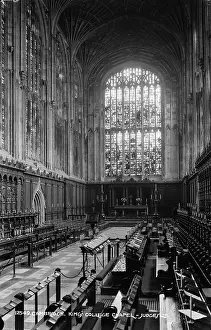 Stalls: Interior of King's College Chapel