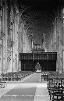 Curtains: Interior of King's College Chapel