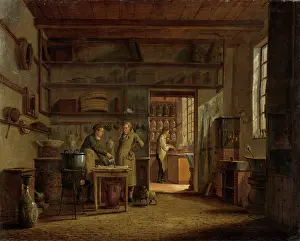 Dispensary: Interior of the Laboratory of the Apothecary
