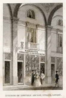 Lowther: Interior of Lowther Arcade, Strand, London