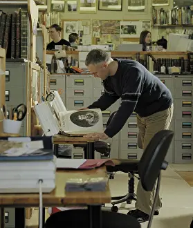Researchers: Interior of Mary Evans Picture Library