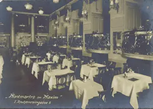 The interior of Maxim's nightspot in Vienna, 1920s