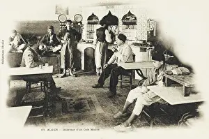 Drinkers: Interior of a Moorish Cafe - Algiers